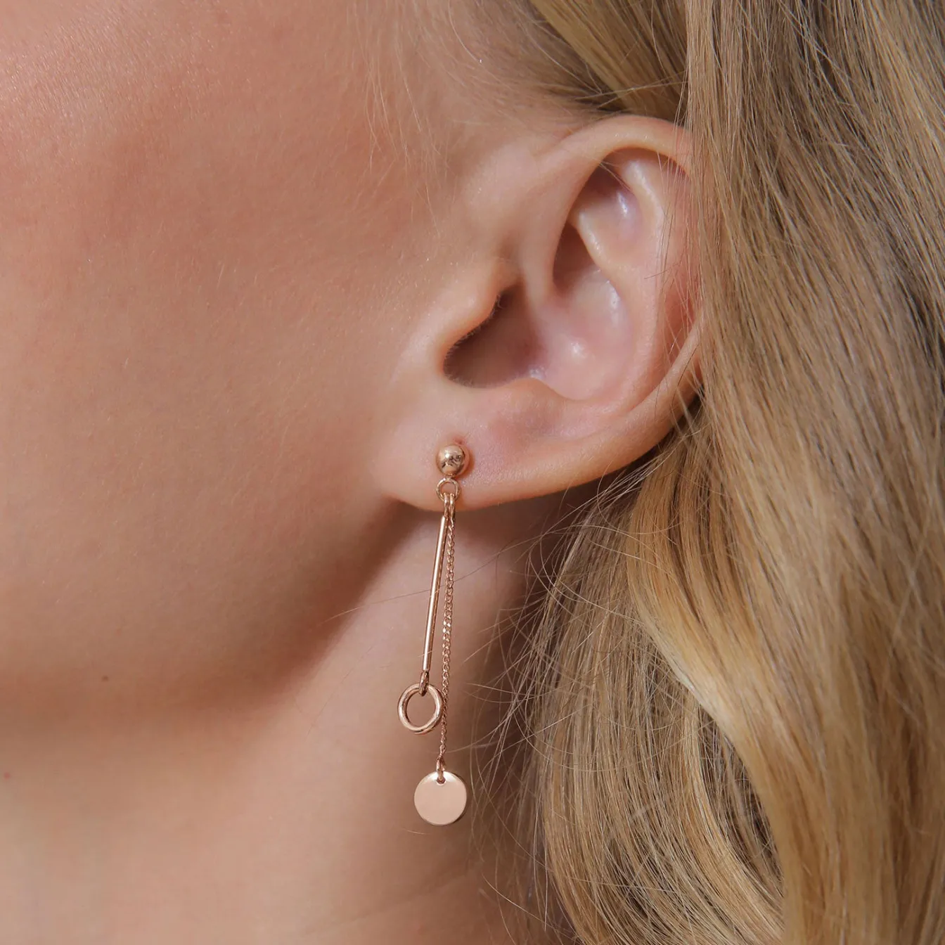 Elli "Ohrhänger Ear Chain< Roségold|Ohrringe