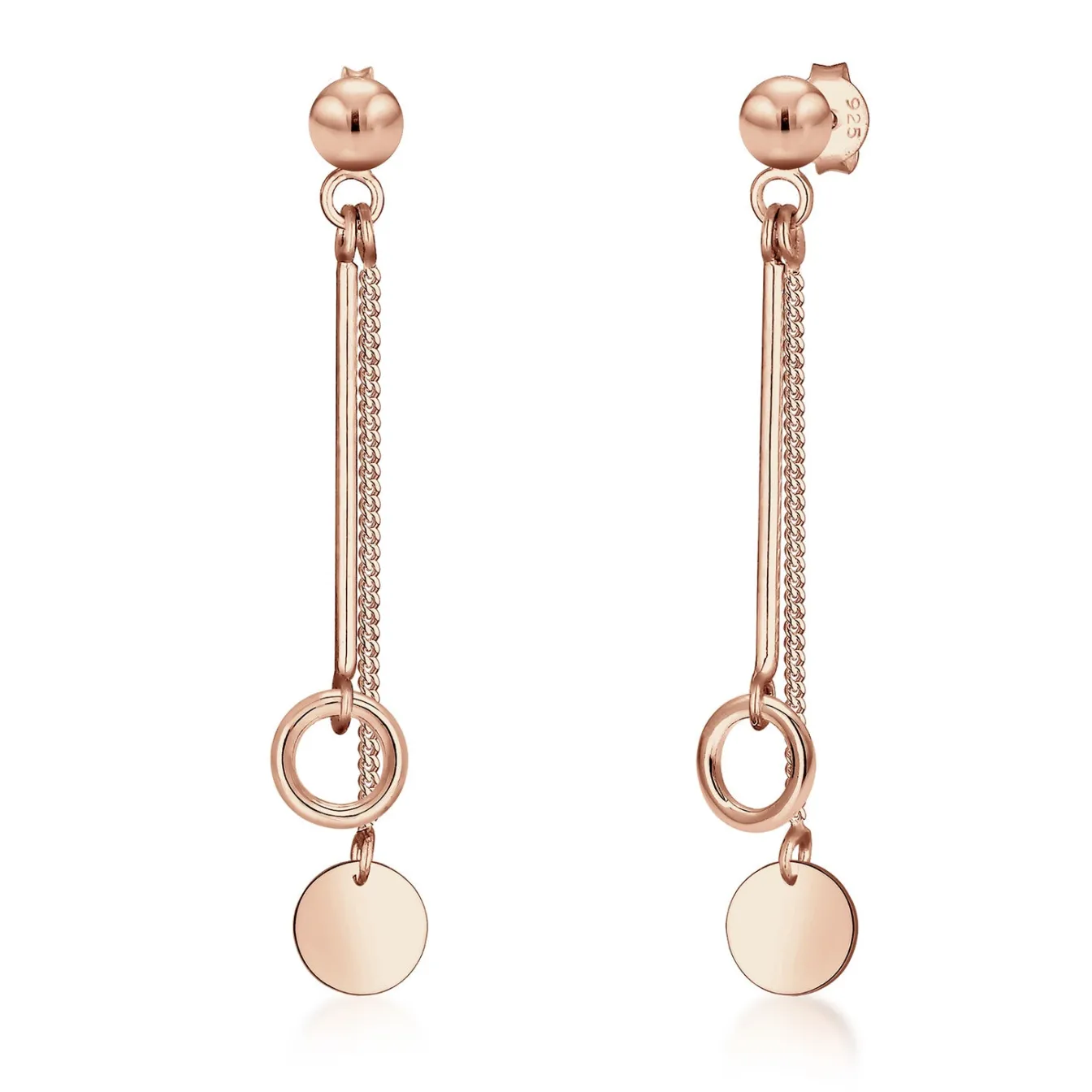 Elli "Ohrhänger Ear Chain< Roségold|Ohrringe