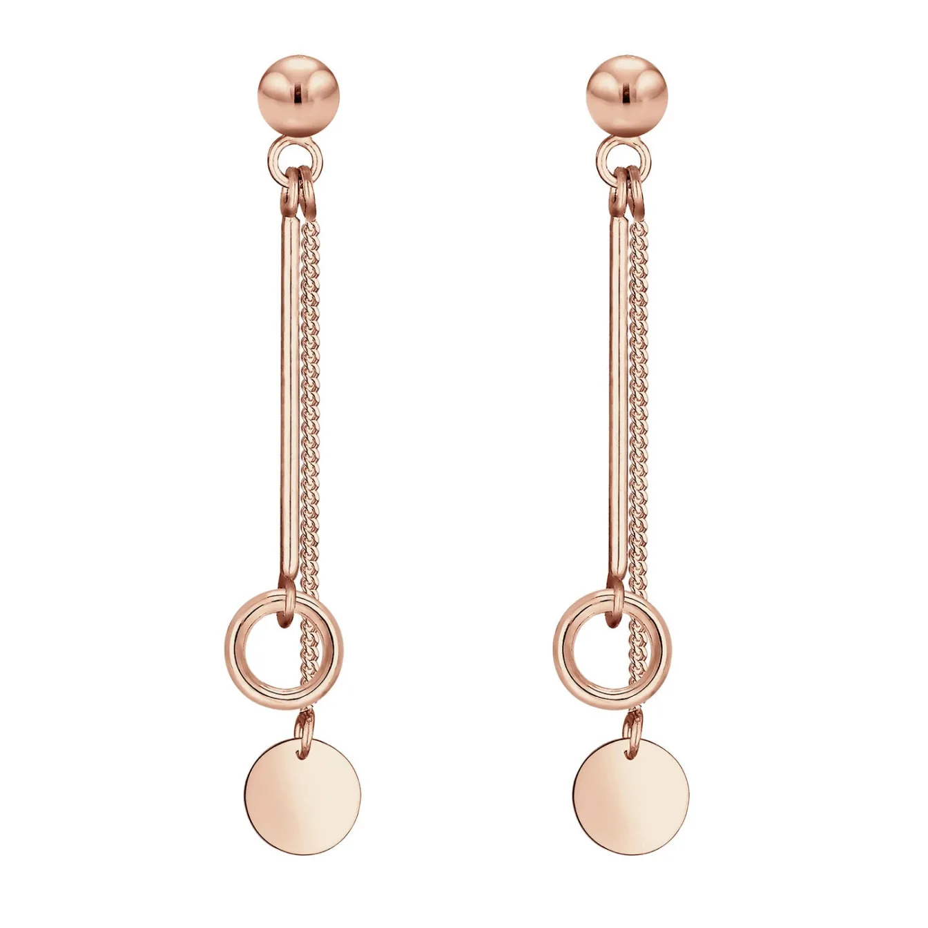 Elli "Ohrhänger Ear Chain< Roségold|Ohrringe