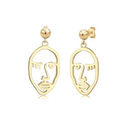 Elli "Ohrhänger Gesicht< Symbol-schmuck|Ohrringe