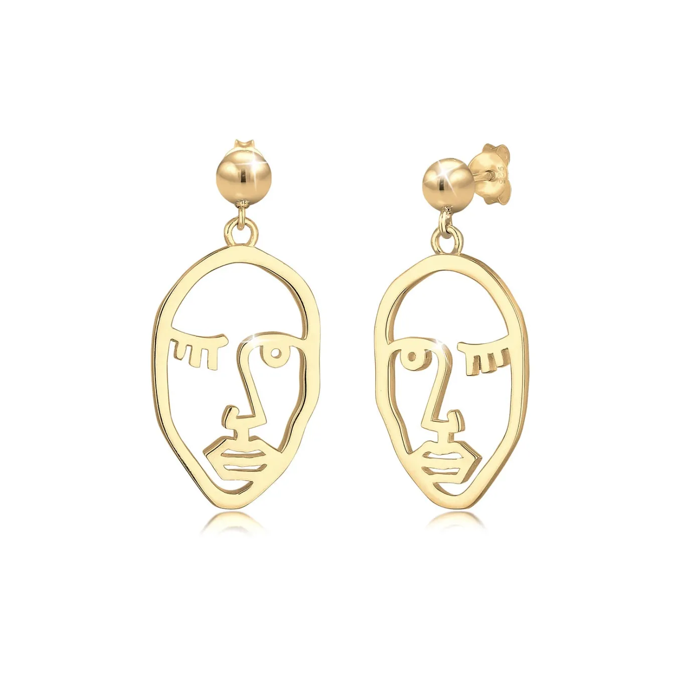 Elli "Ohrhänger Gesicht< Symbol-schmuck|Ohrringe