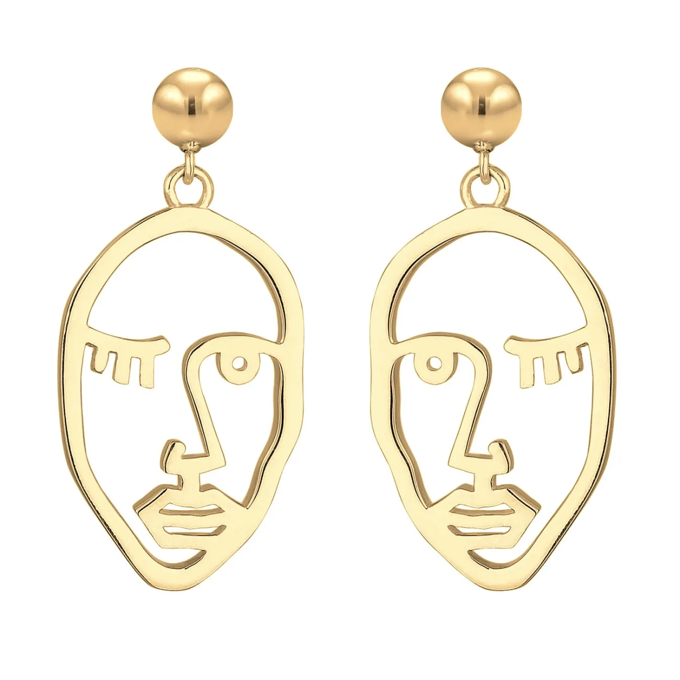 Elli "Ohrhänger Gesicht< Symbol-schmuck|Ohrringe