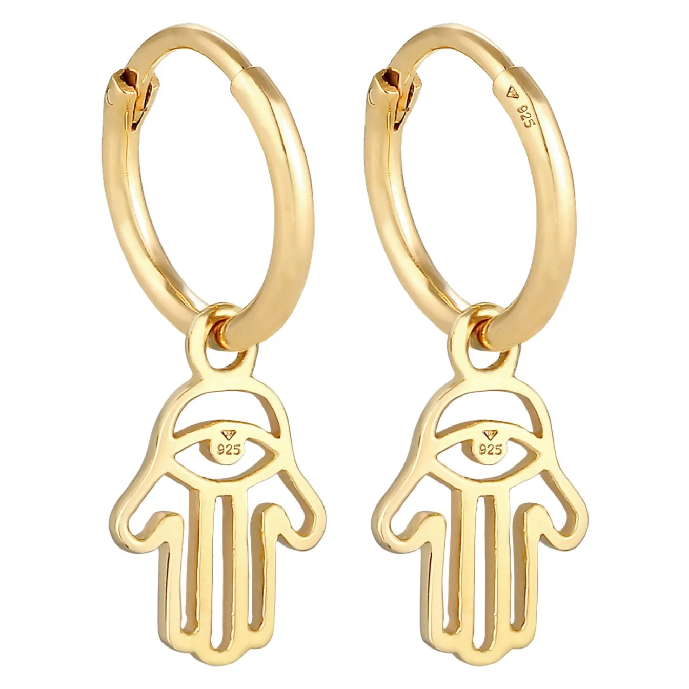 Elli "Ohrhänger Hamsa Hand< Symbol-schmuck|Ohrringe