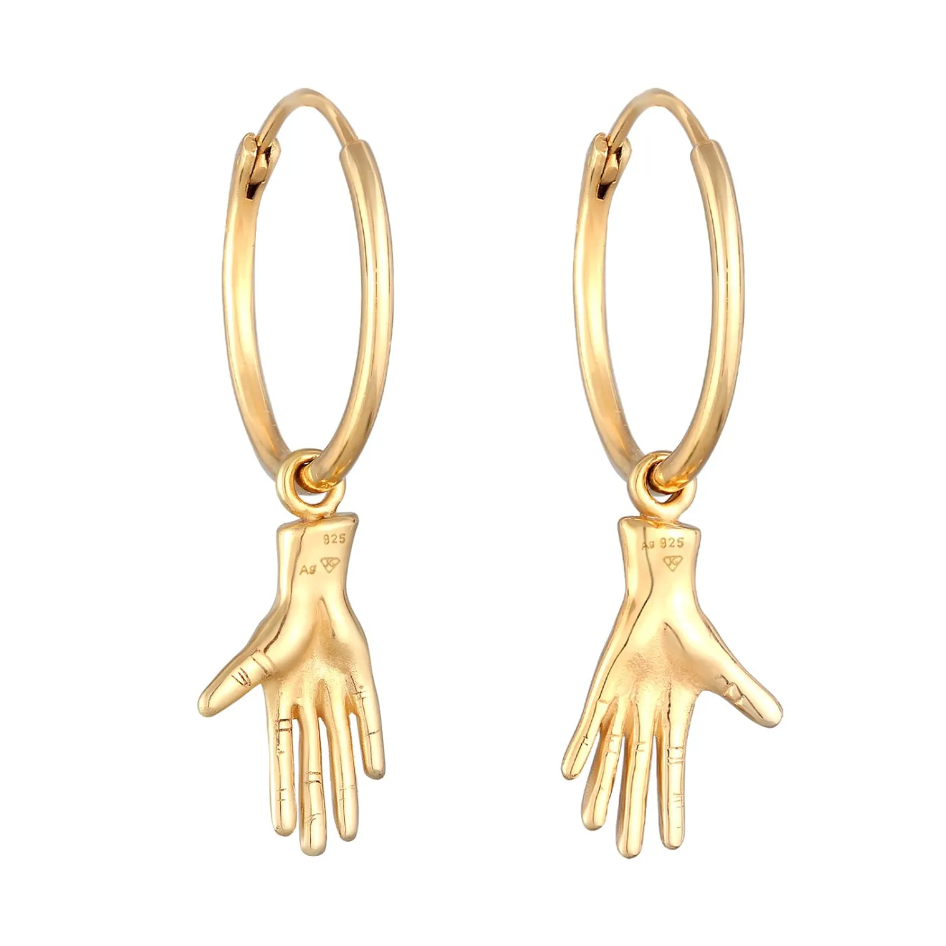 Elli "Ohrhänger Hände< Symbol-schmuck|Ohrringe