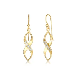 Elli "Ohrhänger Infinity | Kristall (Weiß)< Symbol-schmuck|Herz-schmuck