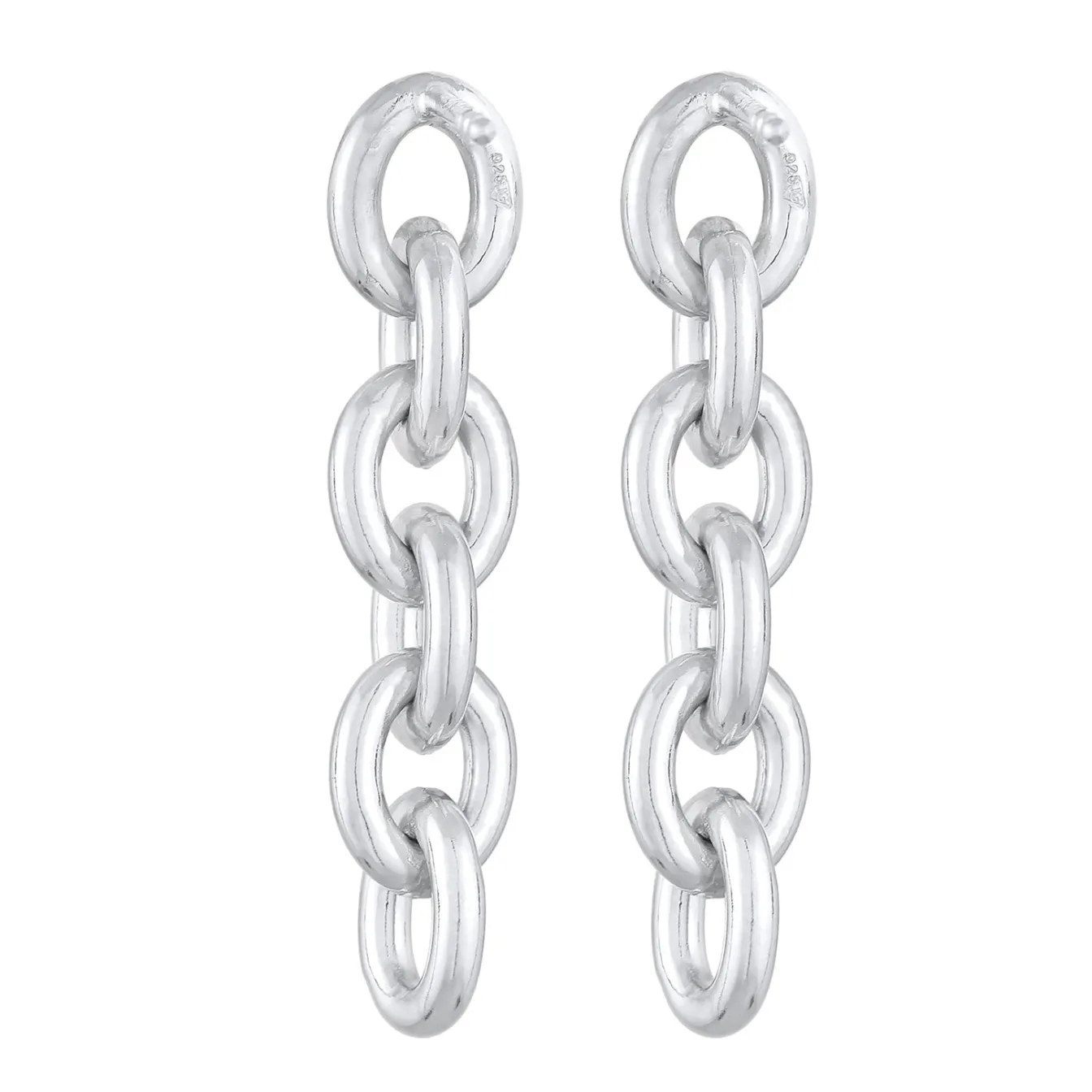 Elli "Ohrhänger Kettenglieder< Ohrringe|Silber