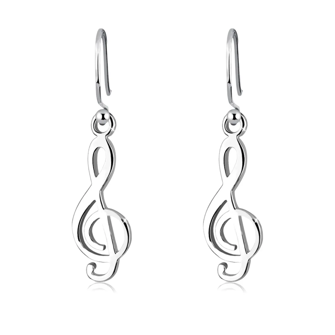 Elli "Ohrhänger Notenschlüssel< Symbol-schmuck|Ohrringe
