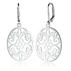 Elli "Ohrhänger Ornament< Roségold|Symbol-schmuck