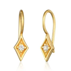 Elli "Ohrhänger Raute | Diamant (0.06 ct.)< Letzte Chance|Ohrringe