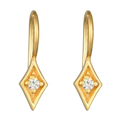 Elli "Ohrhänger Raute | Diamant (0.06 ct.)< Letzte Chance|Ohrringe
