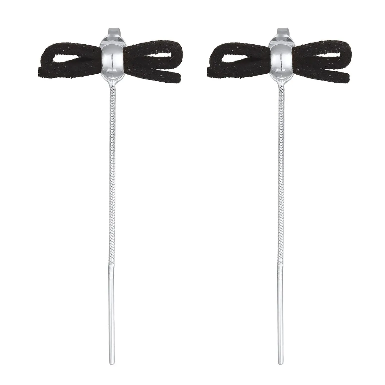 Elli "Ohrhänger Schleife | Lederoptik< Symbol-schmuck|Ohrringe
