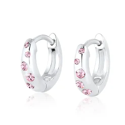Elli "Ohrring | Kristall ( Rosa )<Kinder Kinderschmuck