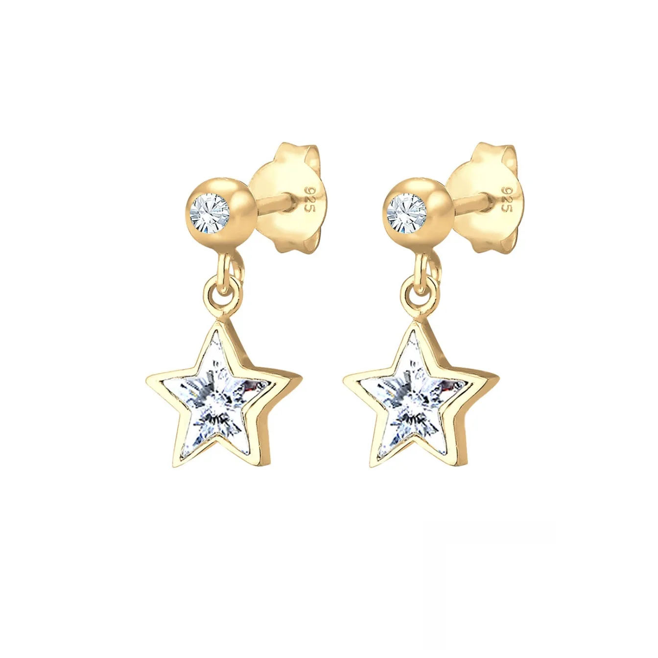 Elli "Ohrring Astro | Kristall (Weiß)<Kinder Kinderschmuck