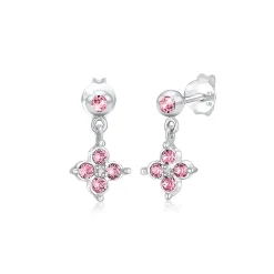 Elli "Ohrring Blume | Kristall ( Hellblau )<Kinder Symbol-schmuck|Kinderschmuck