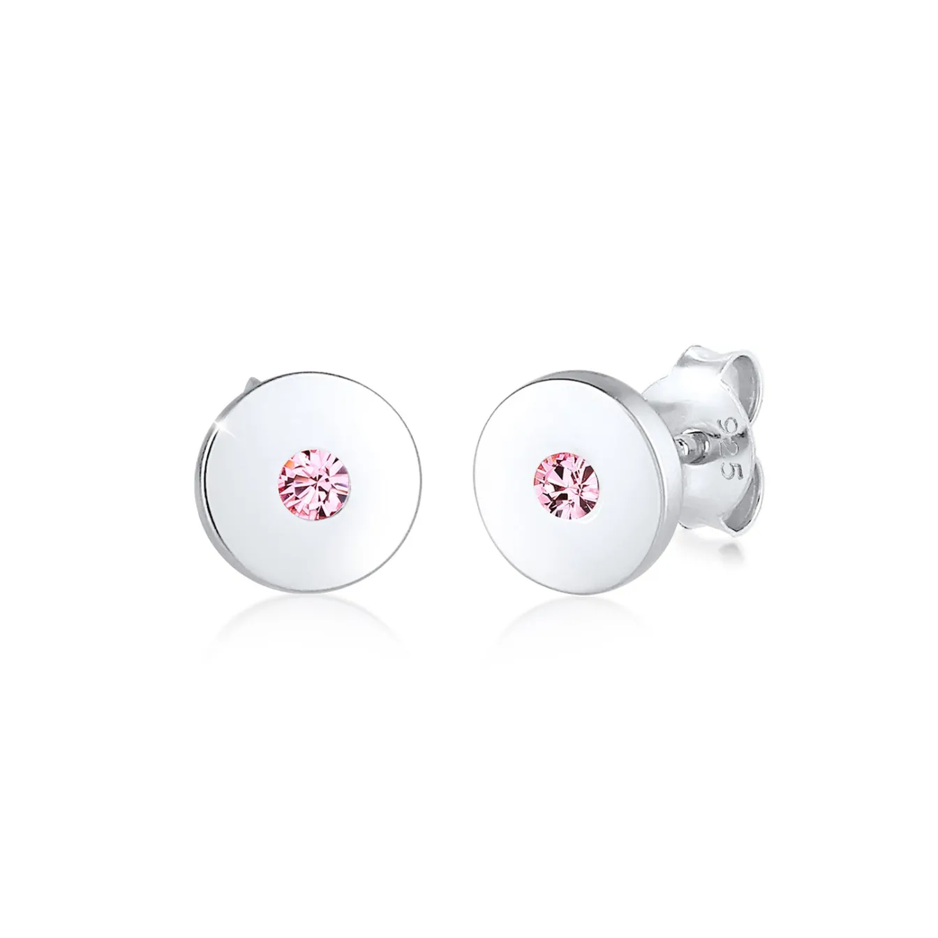 Elli "Ohrring Geo | Kristall ( Rosa )<Kinder Kinderschmuck