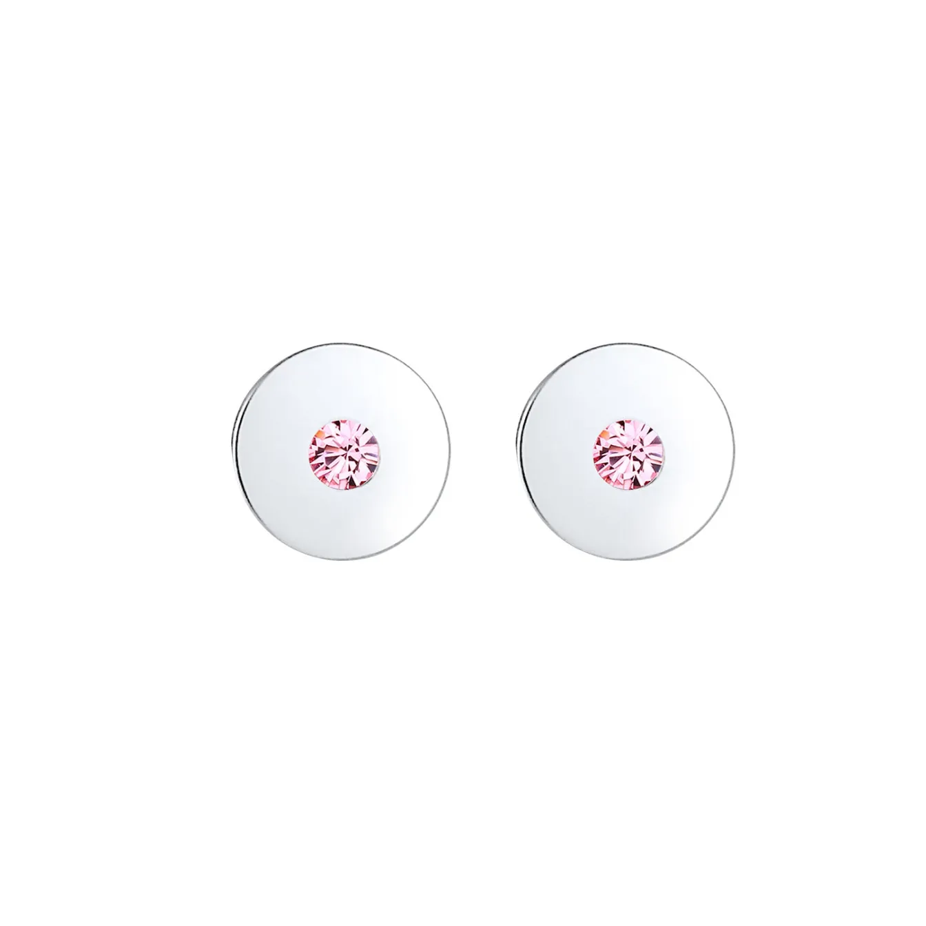 Elli "Ohrring Geo | Kristall ( Rosa )<Kinder Kinderschmuck