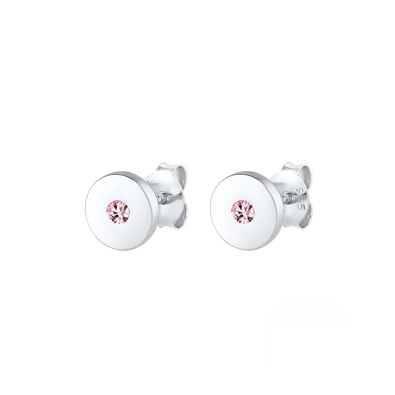 Elli "Ohrring Geo | Kristall ( Rosa )<Kinder Kinderschmuck