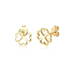 Elli "Ohrring Kleeblatt<Kinder Symbol-schmuck|Kinderschmuck