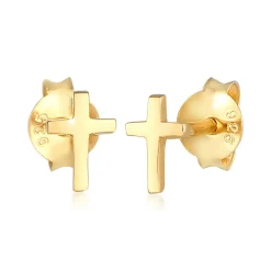 Elli "Ohrring Kreuz<Kinder Symbol-schmuck|Kinderschmuck