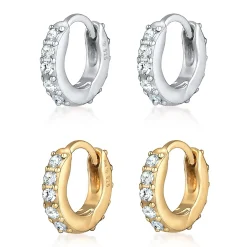 Elli "Ohrringset | Kristall (Weiß)< Ohrringe|Silber