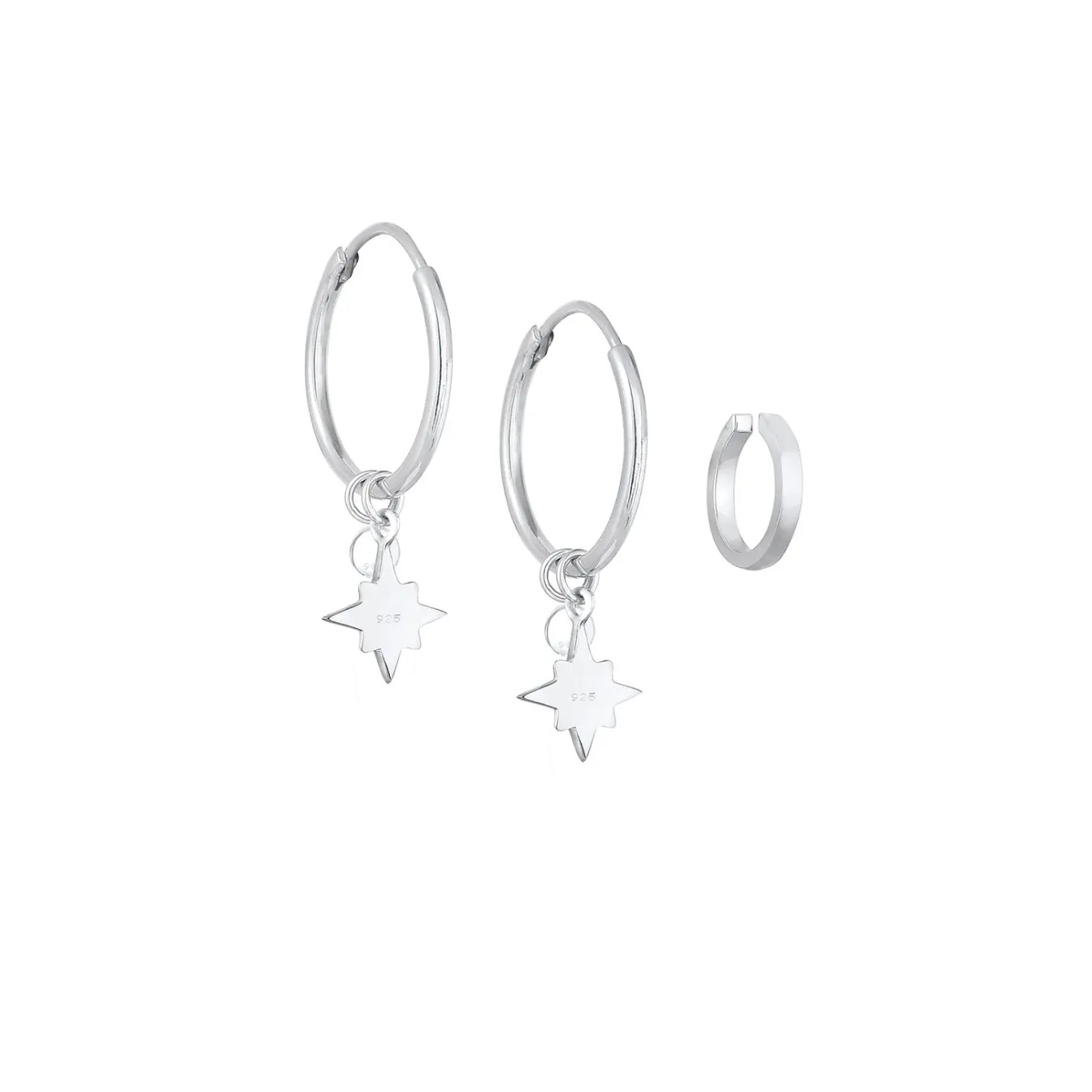 Elli "Ohrringset | Kristall (Weiß)< Ohrringe|Silber