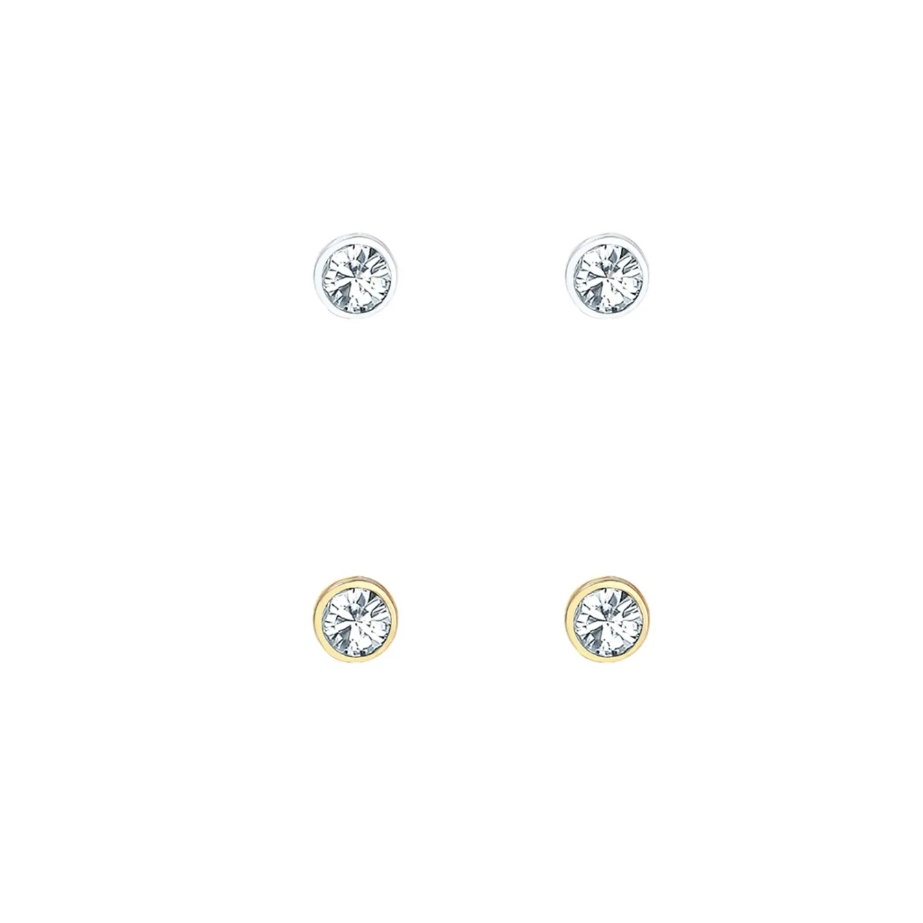 Elli "Ohrringset | Kristall (Weiß)< Ohrringe|Silber