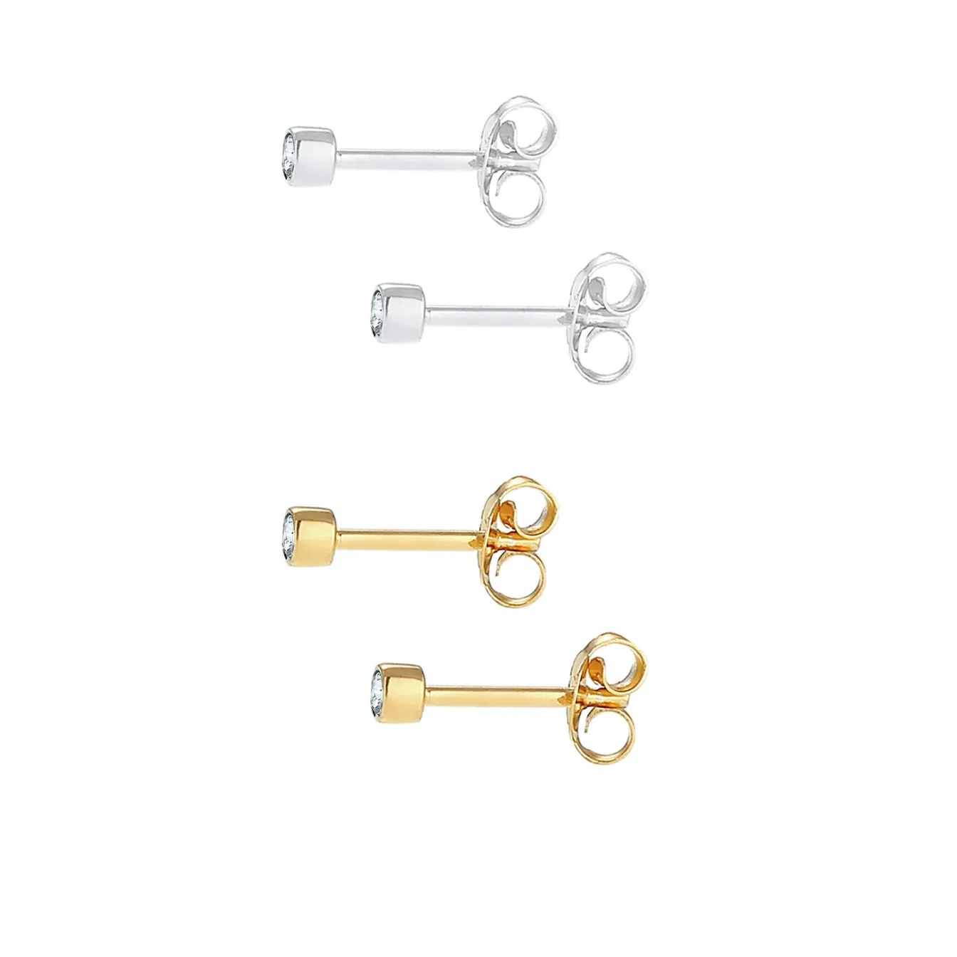 Elli "Ohrringset | Kristall (Weiß)< Ohrringe|Silber