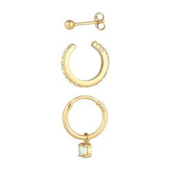 Elli "Ohrringset | Opal ( Weiß )< Letzte Chance|Ohrringe
