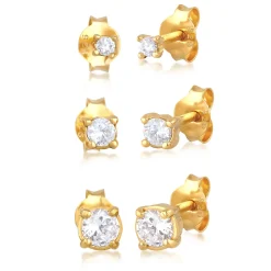 Elli "Ohrringset | Zirkonia (Weiß)< Ohrringe|Silber