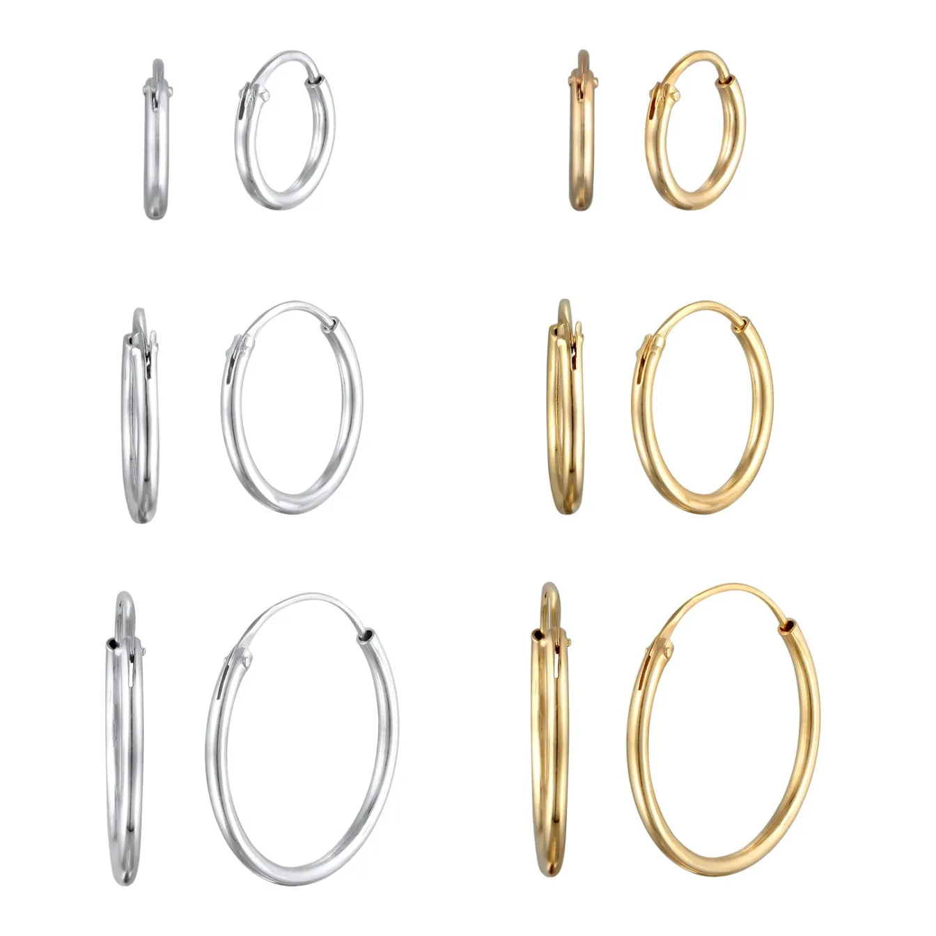Elli "Ohrringset Bicolor< Vergoldet|Ohrringe