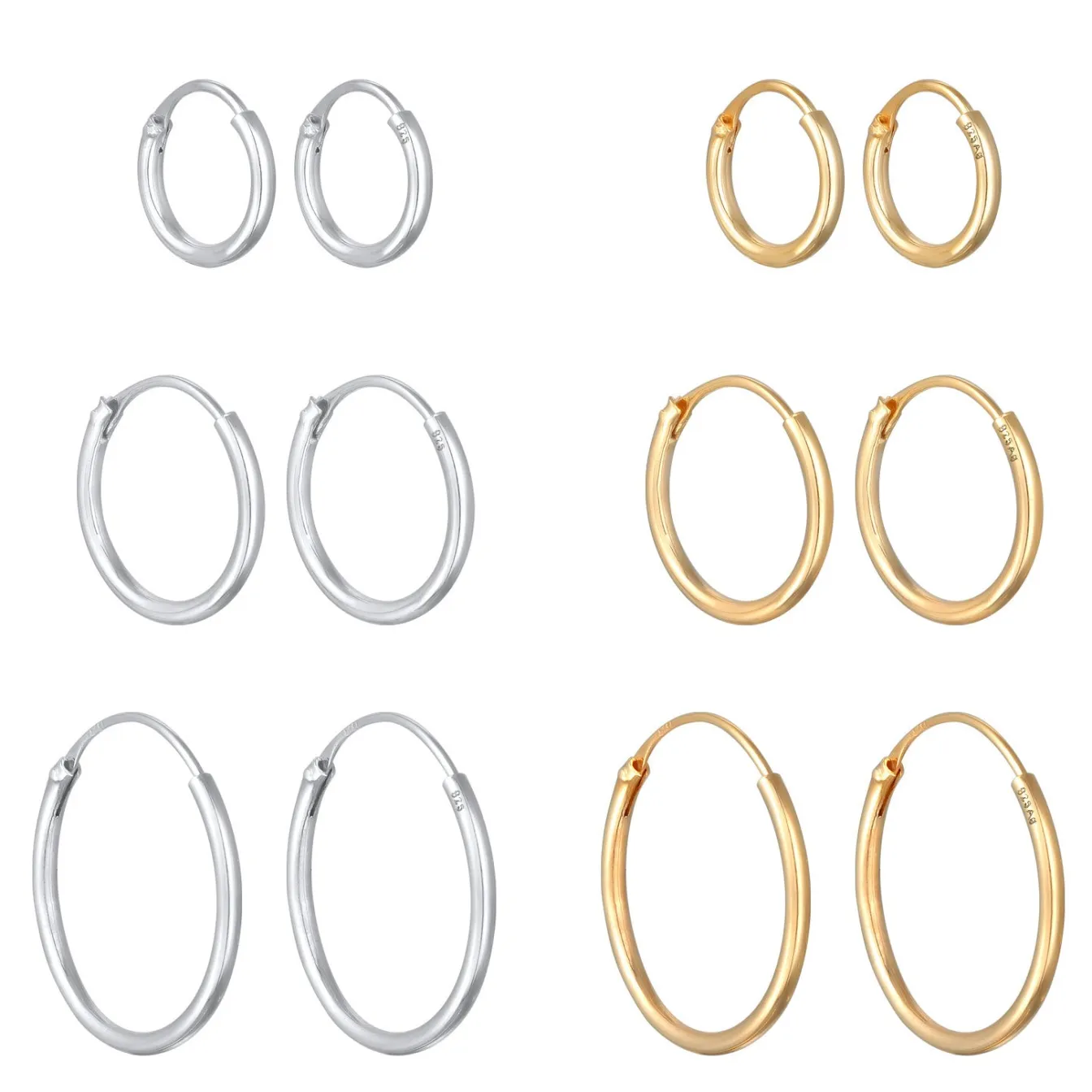 Elli "Ohrringset Bicolor< Vergoldet|Ohrringe