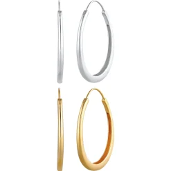 Elli "Ohrringset Bi-Color< Ohrringe|Silber