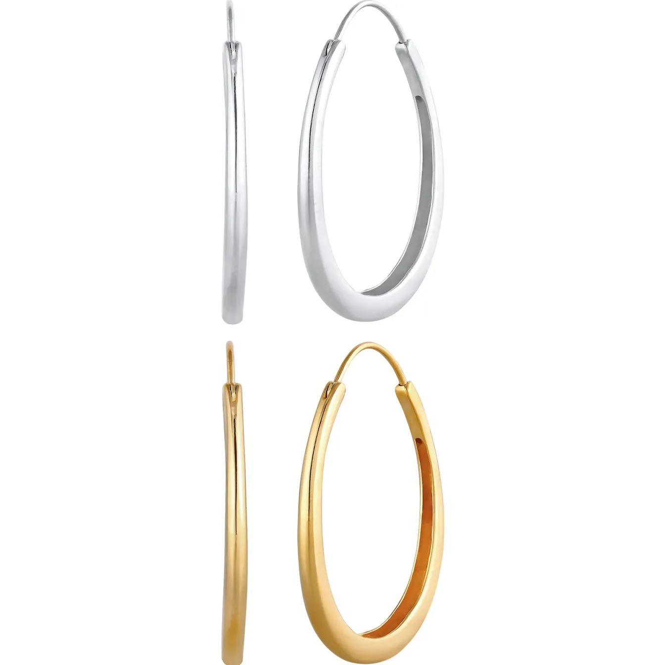 Elli "Ohrringset Bi-Color< Ohrringe|Silber