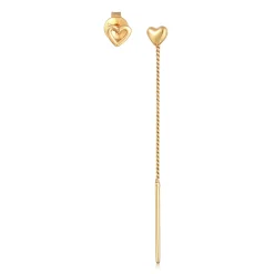 Elli "Ohrringset Herz< Vergoldet|Symbol-schmuck