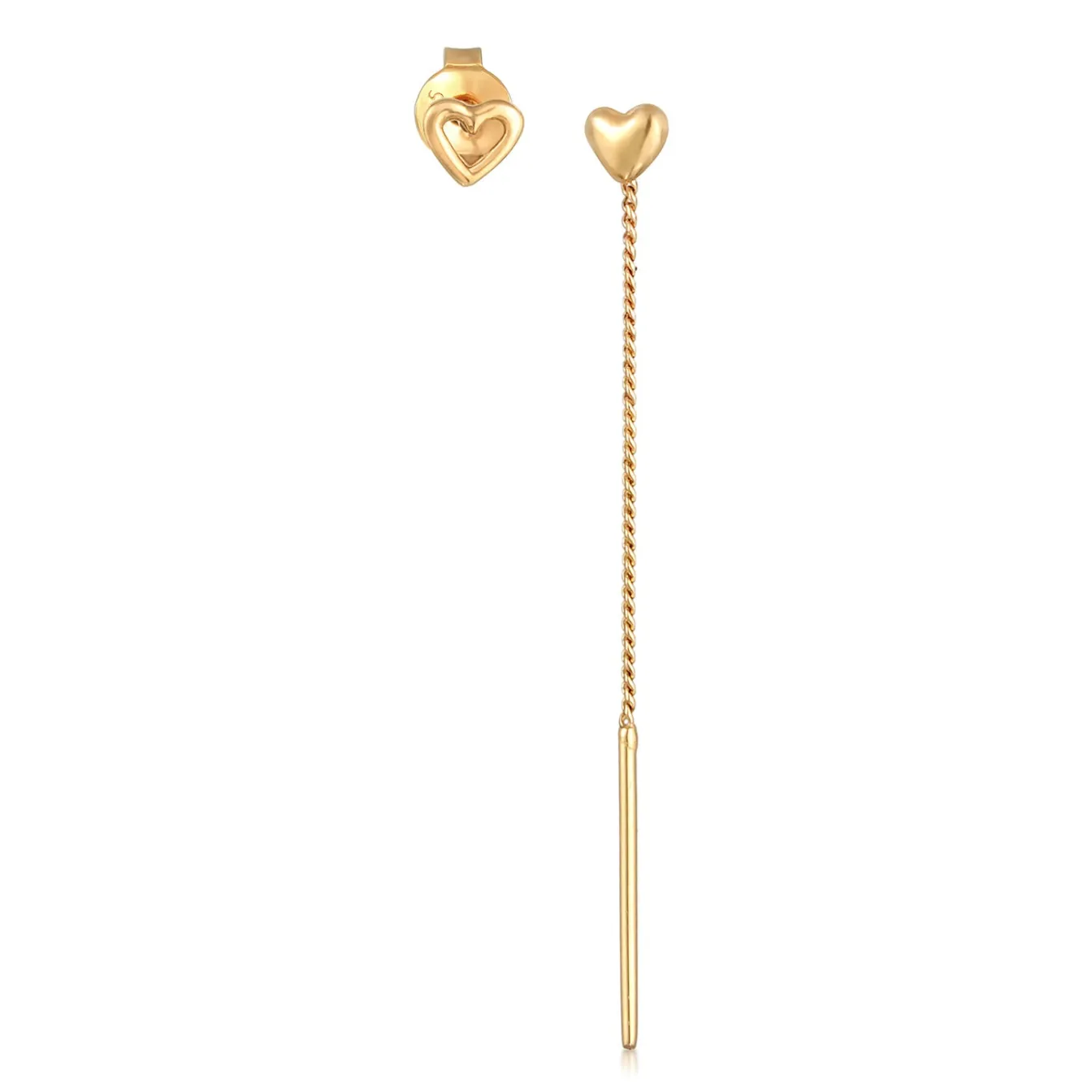 Elli "Ohrringset Herz< Vergoldet|Symbol-schmuck