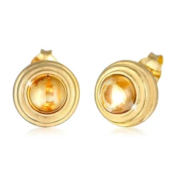 Elli "Ohrstecker | Citrin (gelb)< Ohrringe|Edelsteine