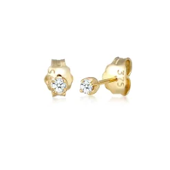 Elli "Ohrstecker | Diamant ( Schwarz, 0,06 ct )< Ohrringe|Echtgold