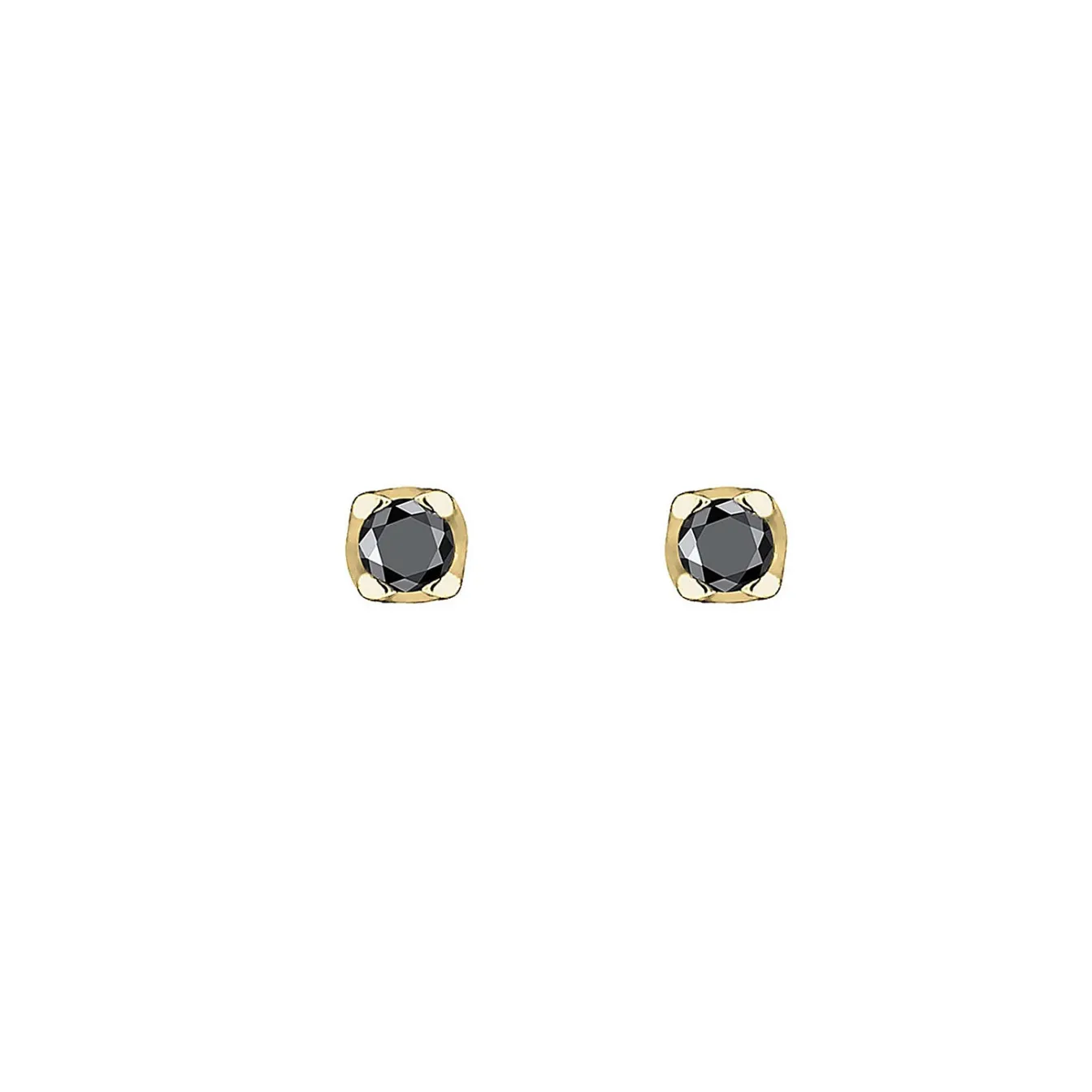 Elli "Ohrstecker | Diamant ( Schwarz, 0,06 ct )< Ohrringe|Echtgold