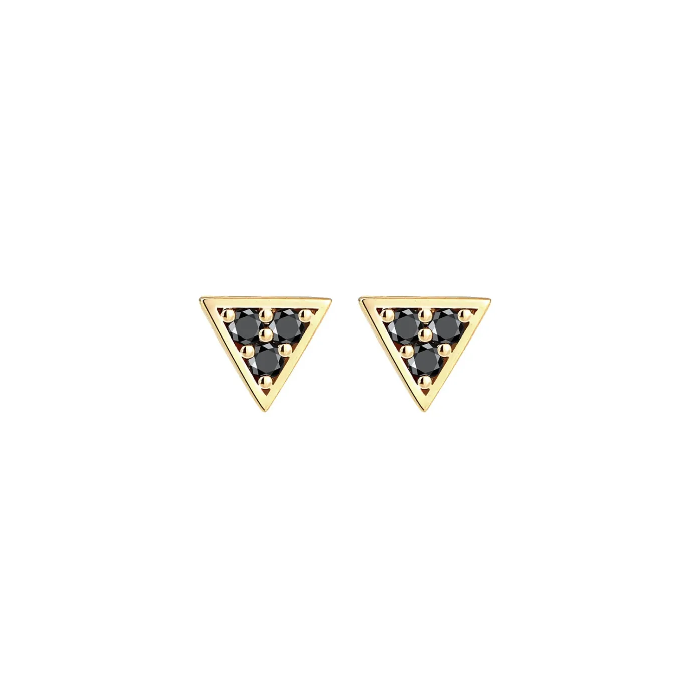 Elli "Ohrstecker | Diamant ( Schwarz, 0,09 ct )< Ohrringe|Echtgold