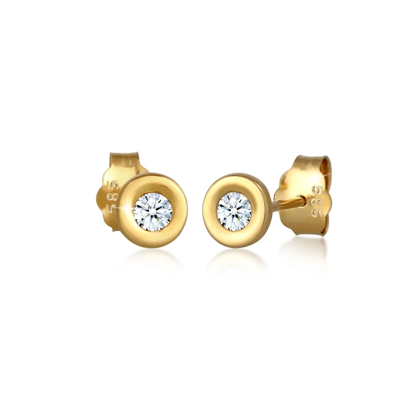 Elli "Ohrstecker | Diamant ( , 0,12 ct )< Ohrringe|Echtgold