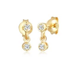 Elli "Ohrstecker | Diamant ( Weiß, 0,12 ct )< Ohrringe|Silber