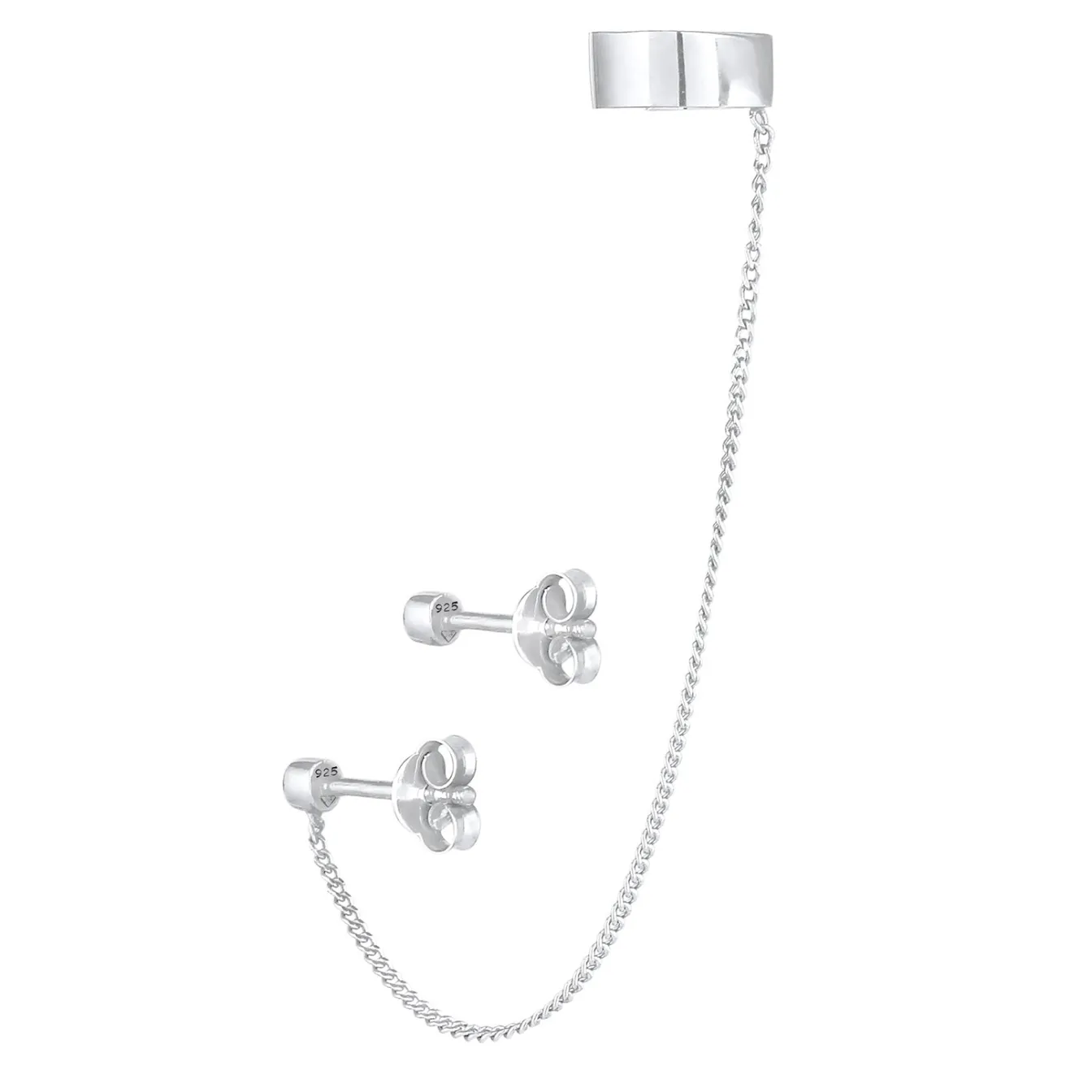 Elli "Ohrstecker | Kristall (Weiß)< Ohrringe|Silber
