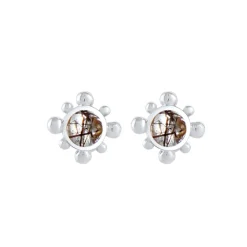 Elli "Ohrstecker | Quarz ( Transparent )< Ohrringe|Silber