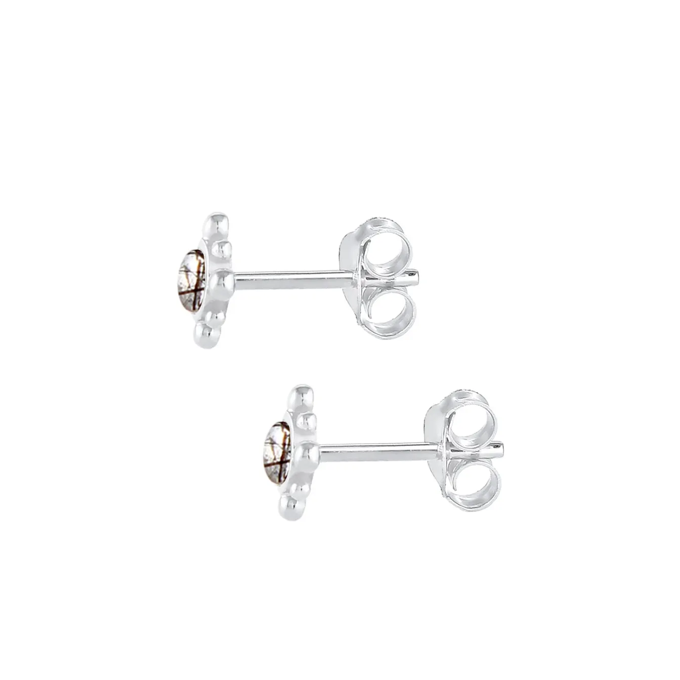 Elli "Ohrstecker | Quarz ( Transparent )< Ohrringe|Silber