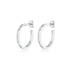 Elli "Ohrstecker | Zirkonia ( Weiß )< Ohrringe|Silber