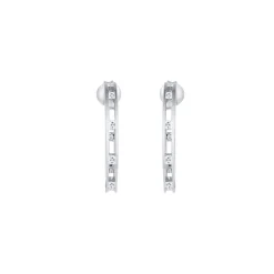 Elli "Ohrstecker | Zirkonia ( Weiß )< Ohrringe|Silber