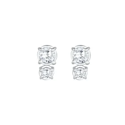 Elli "Ohrstecker | Zirkonia ( Weiß )< Ohrringe|Vergoldet