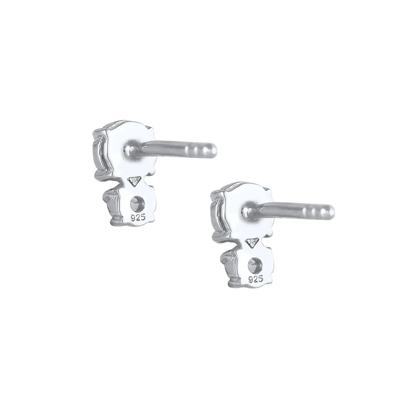 Elli "Ohrstecker | Zirkonia ( Weiß )< Ohrringe|Vergoldet