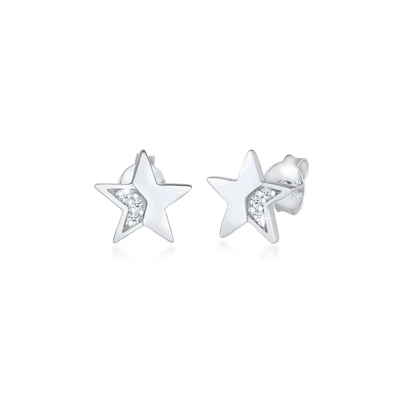 Elli "Ohrstecker Astro | Diamant ( Weiß, 0,03 ct )< Diamanten|Ohrringe