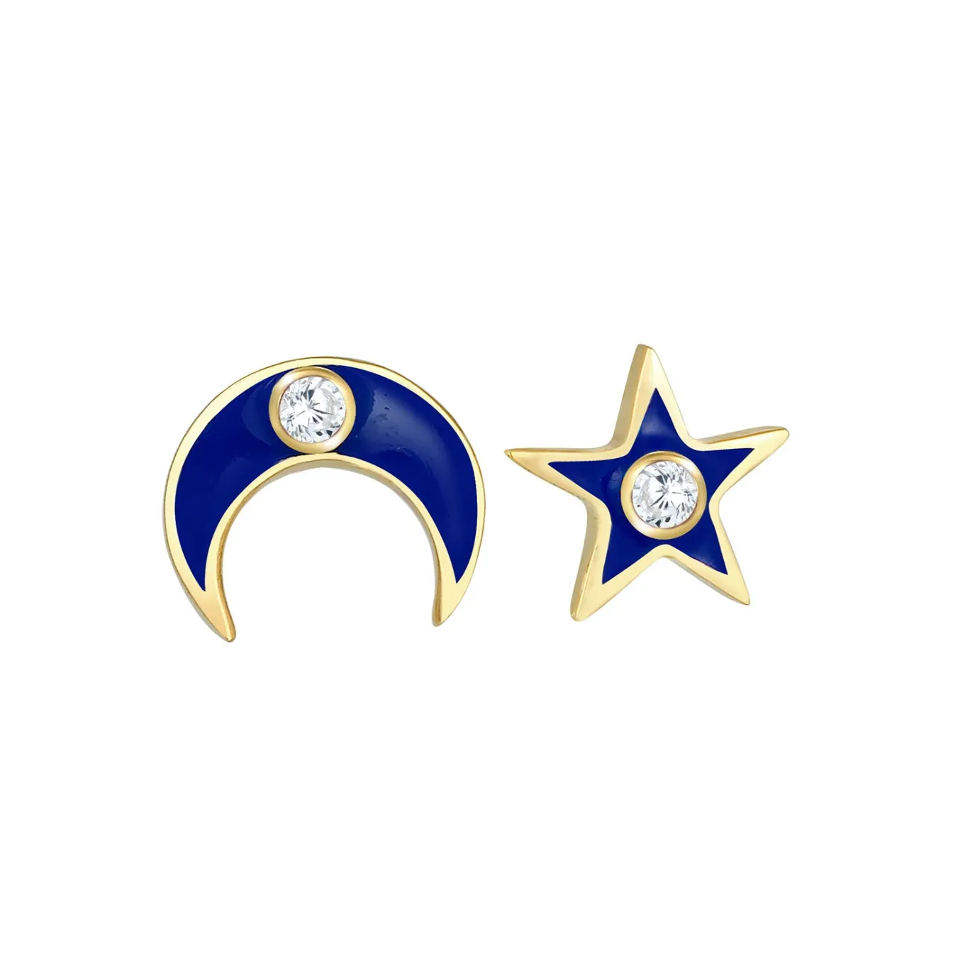 Elli "Ohrstecker Astro | Zirkonia ( Weiß )< Symbol-schmuck|Ohrringe